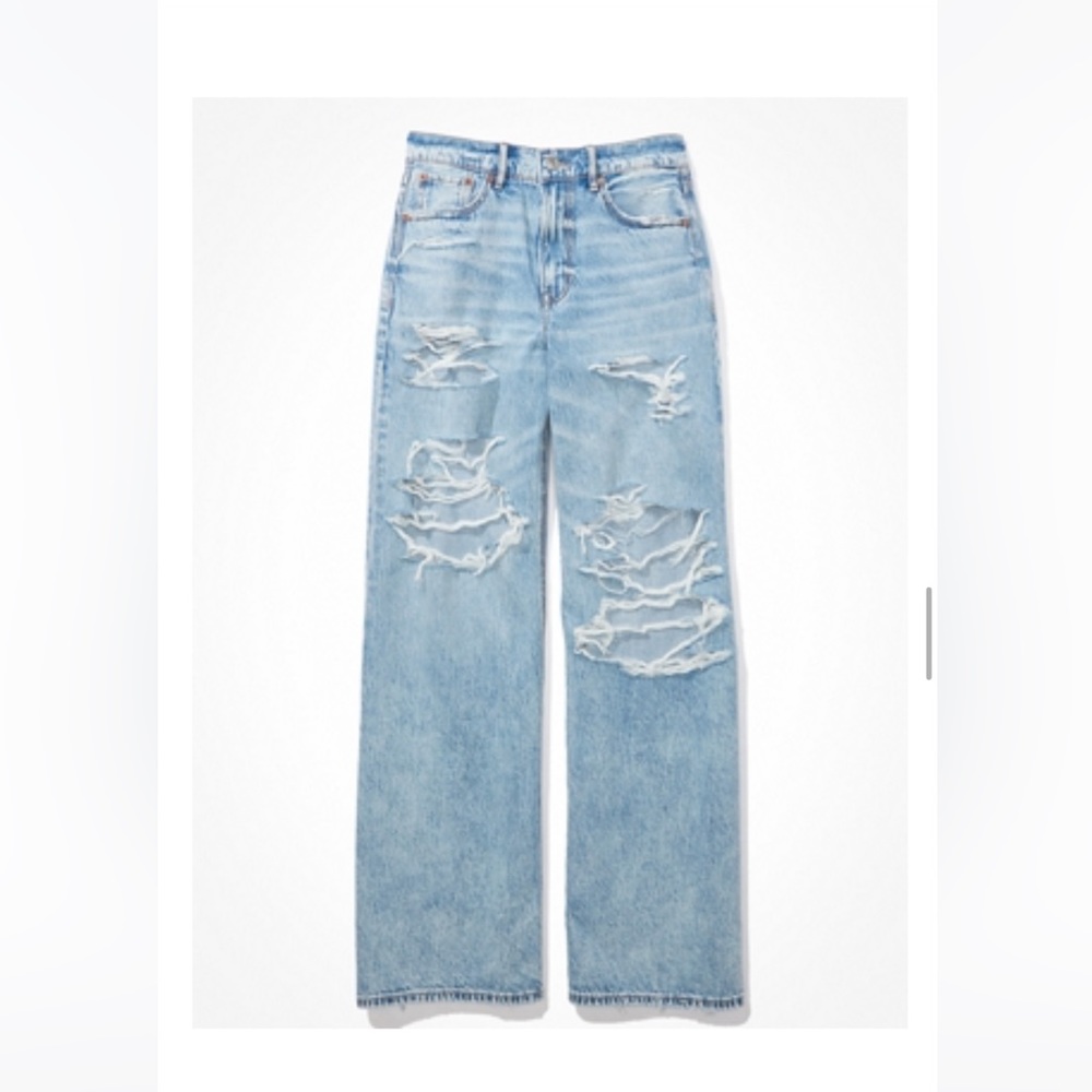 AE dreamy drape ripped jeans